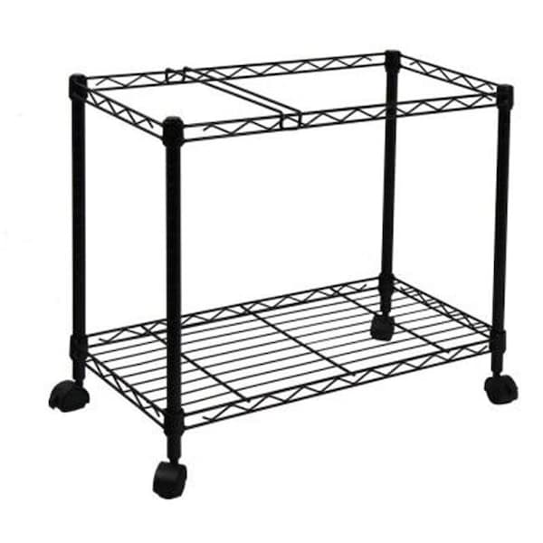 Oceanstar Oceanstar 1MRC1491 Portable 1-Tier Metal Rolling File Cart, Black, 1MRC1491 - main